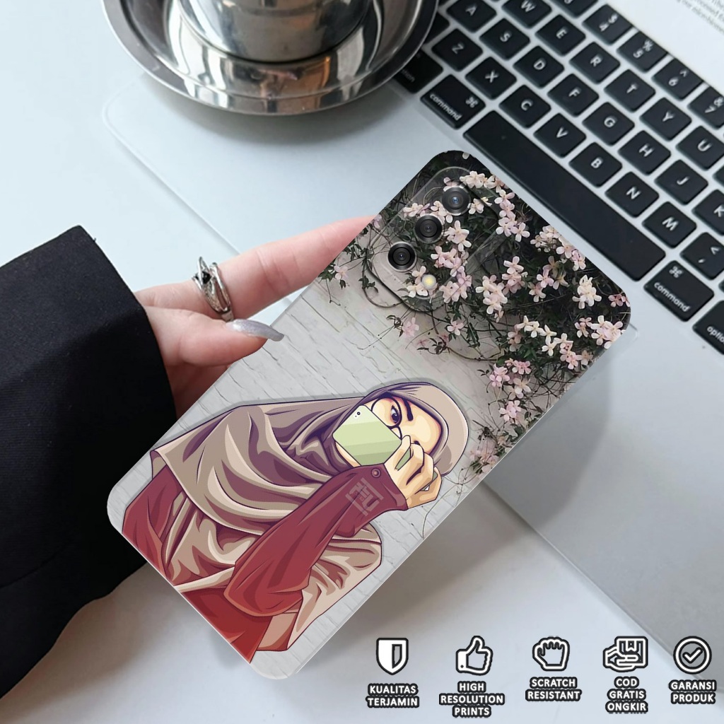 Case Oppo A74 - Casing Hp Oppo A74 Motif Hijabers - Softcase Oppo A74 - Softcase Hp Oppo A74 - Case 