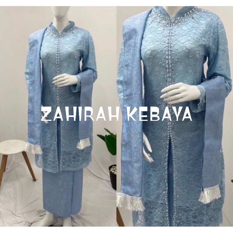 ZAHIRAH KEBAYA set kebaya brukat payet hana/kebaya brukat modern/kebaya ibu besan /kebaya ibu hajat/