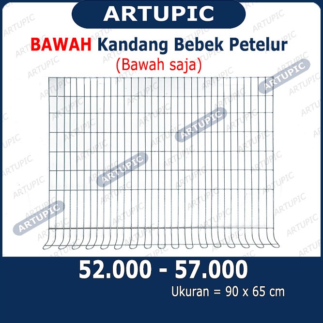 Bawah Lantai Alas Kandang BEBEK Kawat Galvanise HANYA LANTAI SAJA