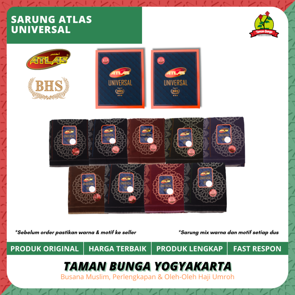SARUNG ATLAS UNIVERSAL BHS / SARUNG ATLAS / SARUNG