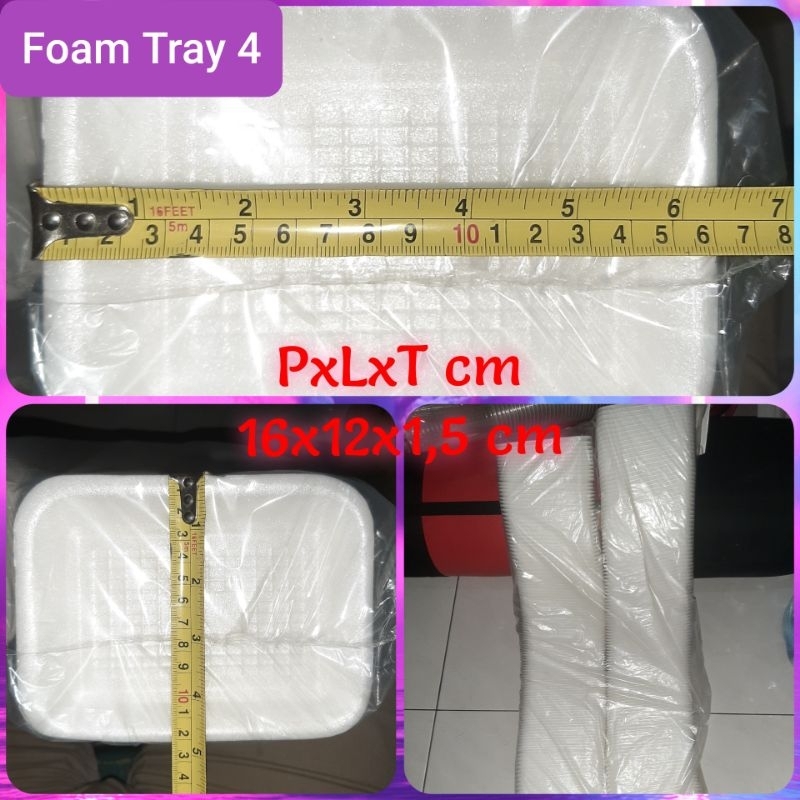 Foam Tatakan Makanan Tray 4 (250pcs)