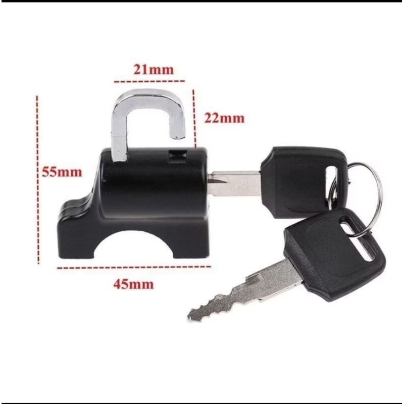Gembok helm motor anti maling,gembok helm anti maling di stang pnp