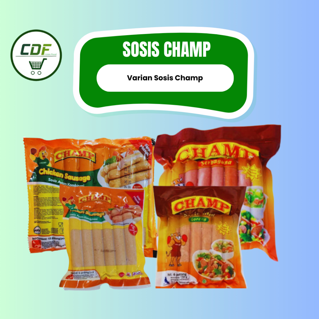 

Champ Sosis Ayam & Sapi (150gr 6s & 375gr 15s)