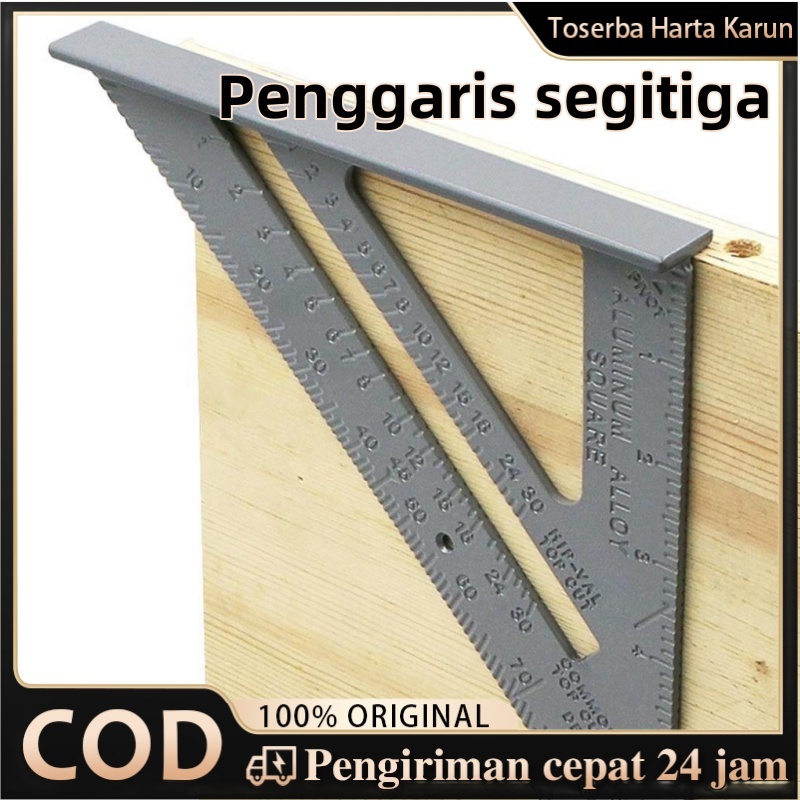 

Penggaris sudut Segitiga penggaris Aluminium Alloy alat pertukangan kayu Measurement Penggaris tukang Ruler
