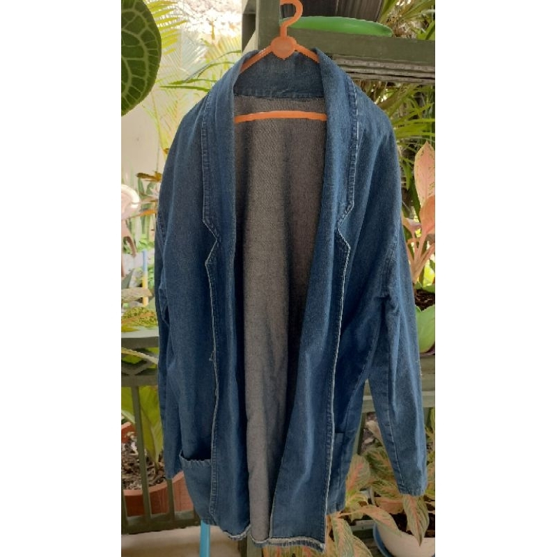 Jaket Cardigan Jeans tanpa Kancing Wanita / Cewe (Preloved/Bekas)