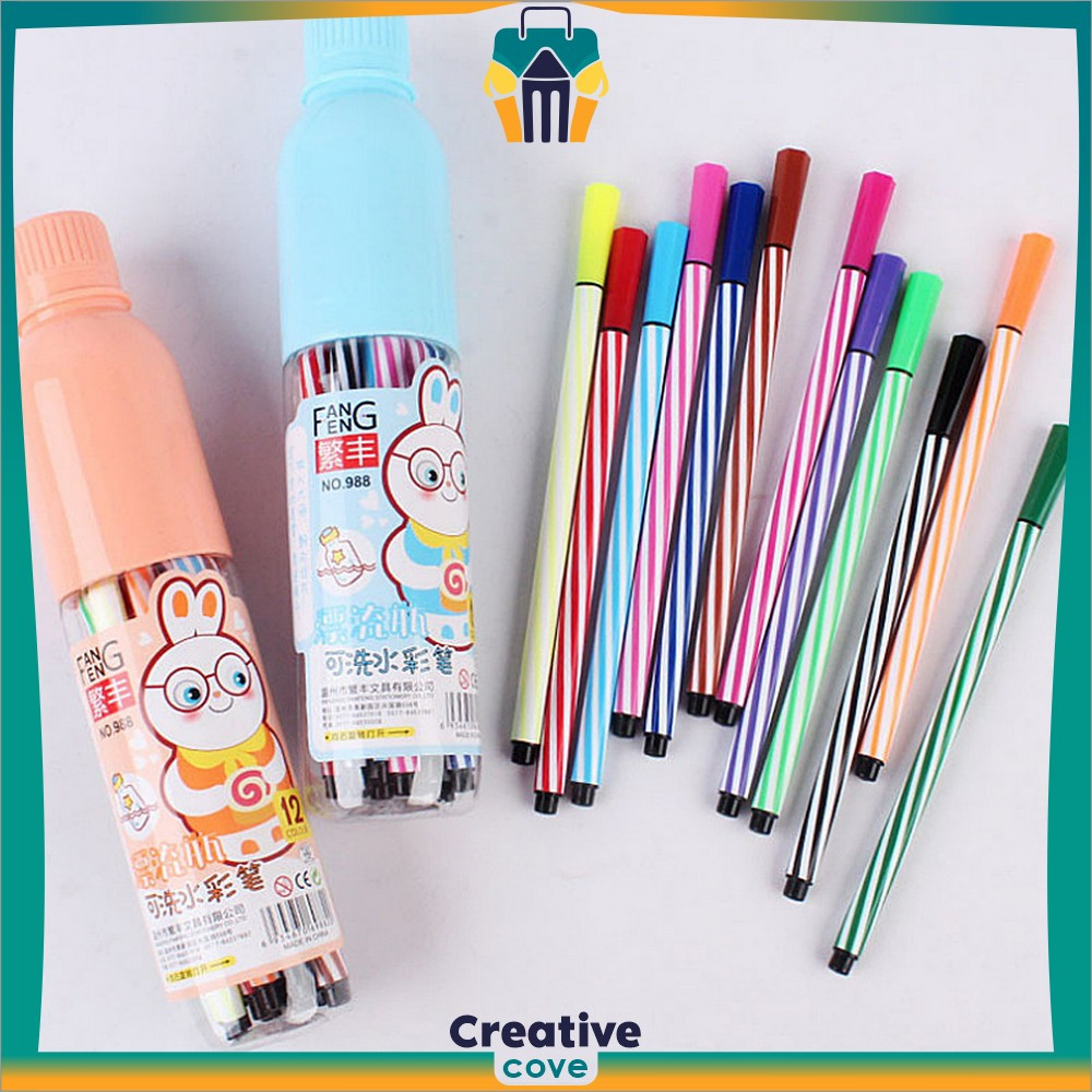 

Spidol Marker Warna Pena Kuas Menggambar Kerajinan Alat Tulis Kantor Sekolah / Spidol Warna Warni Alat Lukis Marker Pen Spidol Warna Alat Tulis Anak Creative Cove A63