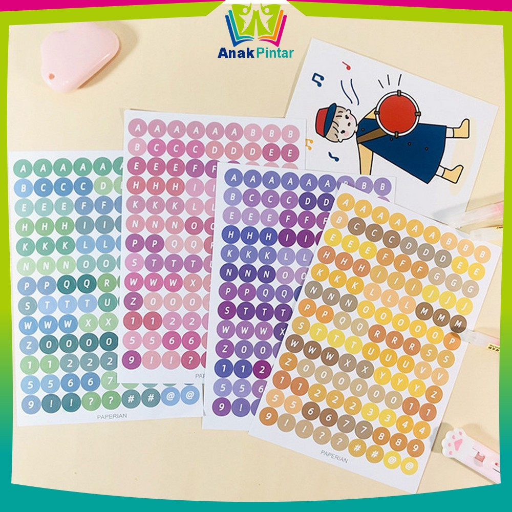 

Sticker Alfabet DIY Scrapbook Planner Diary / Stiker Huruf Angka Deco Aesthetic Dekorasi Buku Jurnal / Stiker Alphabet Huruf Angka Anak Pintar C1121