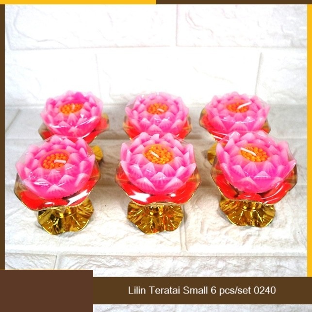 Lilin Teratai / Lilin Parafin Puja Sembahyang Teratai
