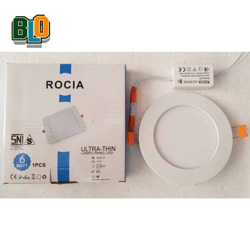 Lampu LED Panel IB 6 Watt Cahaya Putih Rocia