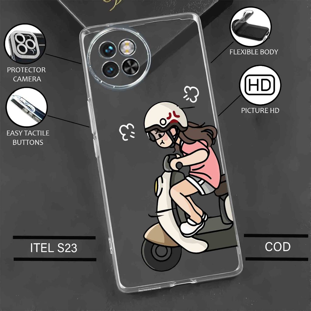 Case ITEL S23 Terbaru - Casing Itel S23 - Softcase karet motif gambar ( CPLMTR ) - Kesing Hp - Silik