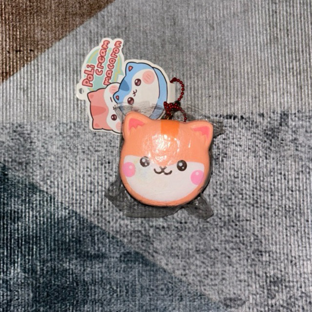 SQUISHY LICENSED MURAH Poli Cream Macaroon Warna Peach