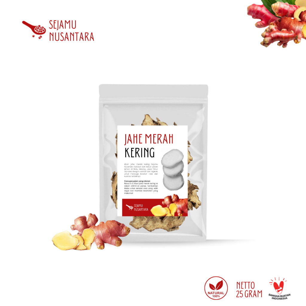 

Jahe Merah Kering 25g Premium Dried Red Ginger Untuk Diet - Sejamu Nusantara