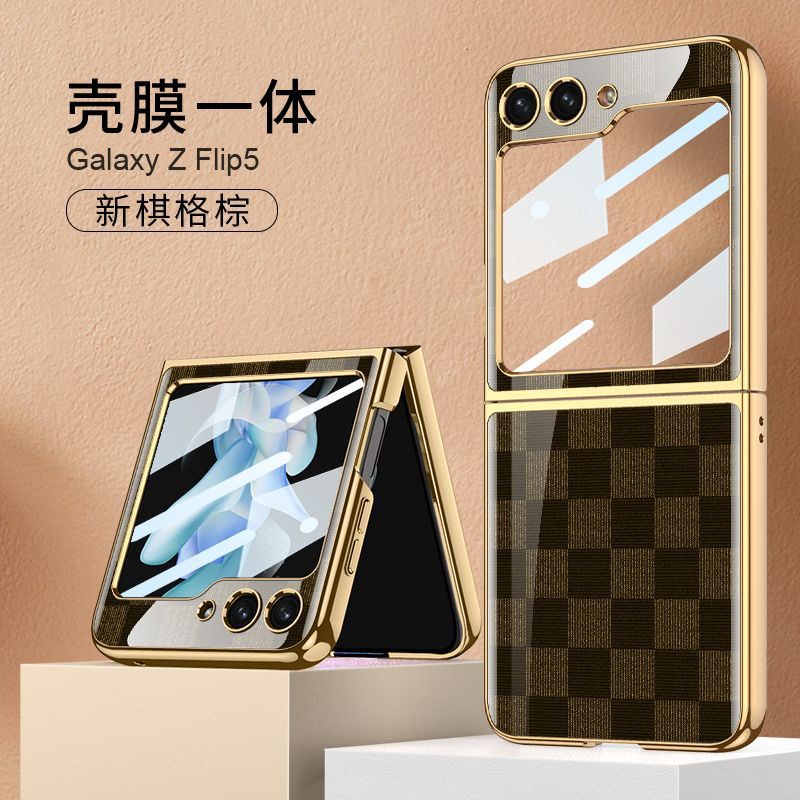 Casing ORI GKK Samsung Galaxy Z Flip 1 Z Flip 3 Z Flip4 Z Flip 5 Z Flip 6 5G Case Marble Pattern Gla