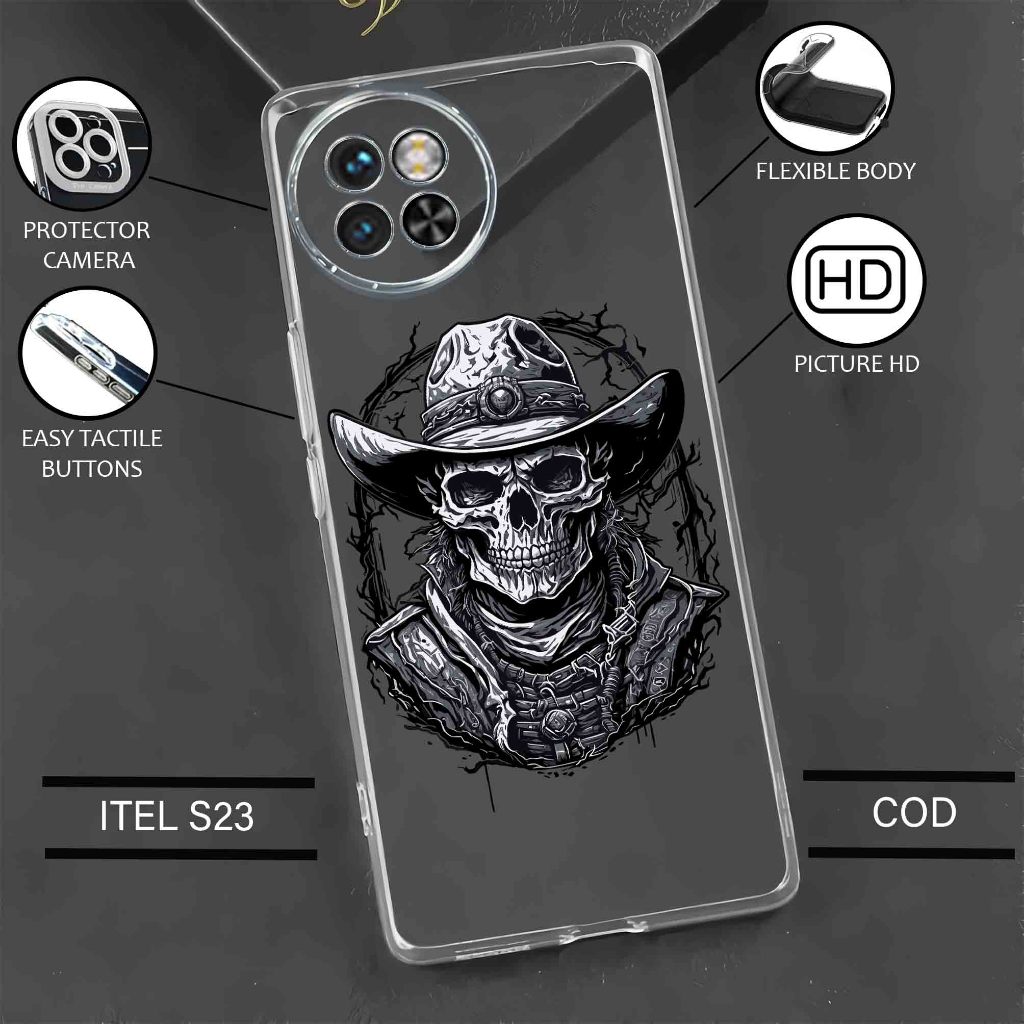 Case ITEL S23 Terbaru - Casing Itel S23 - Softcase karet motif gambar ( TNGKRK) - Kesing Hp - Siliko