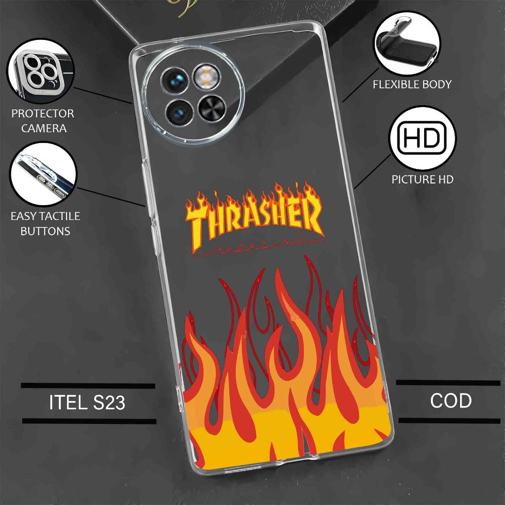 Case ITEL S23 Terbaru - Casing Itel S23 - Softcase karet motif gambar ( THRSHR ) - Kesing Hp - Silik
