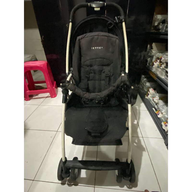 Bekas Preloved Jette Stroller Bayi Balita Stroler Kereta Dorong Bayi Warna Hitam