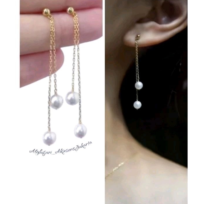 Anting Mutiara Anting Juntai Mutiara Anting Tusuk Anting Hijab