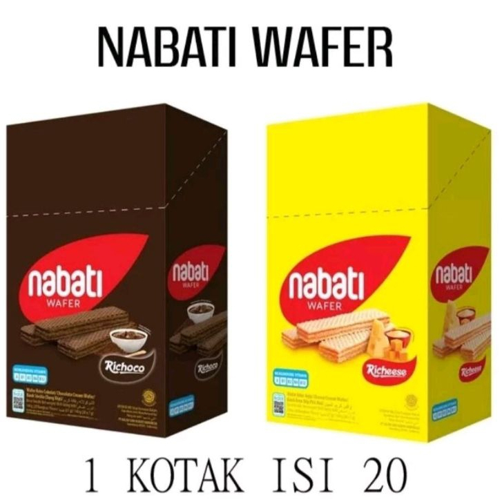 

RICHEESE NABATI WAFER 5 GRAM ISI 20 PCS KEJU COKLAT CHEESE CHOCOLATE COKELAT DUS BOX 500 GRAM 5gram SNACK MAKANAN RINGAN CEMILAN ANAK GROSIR KILOAN BISKUIT KUE MURAH TERMURAH DISKON