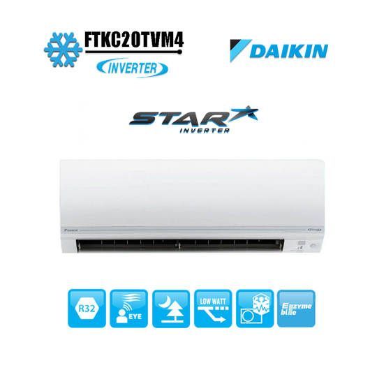 AC DAIKIN FTKC20TVM4 STAR INVERTER THAILAND 3/4PK R32 + PASANG 0,75PK 20TVM