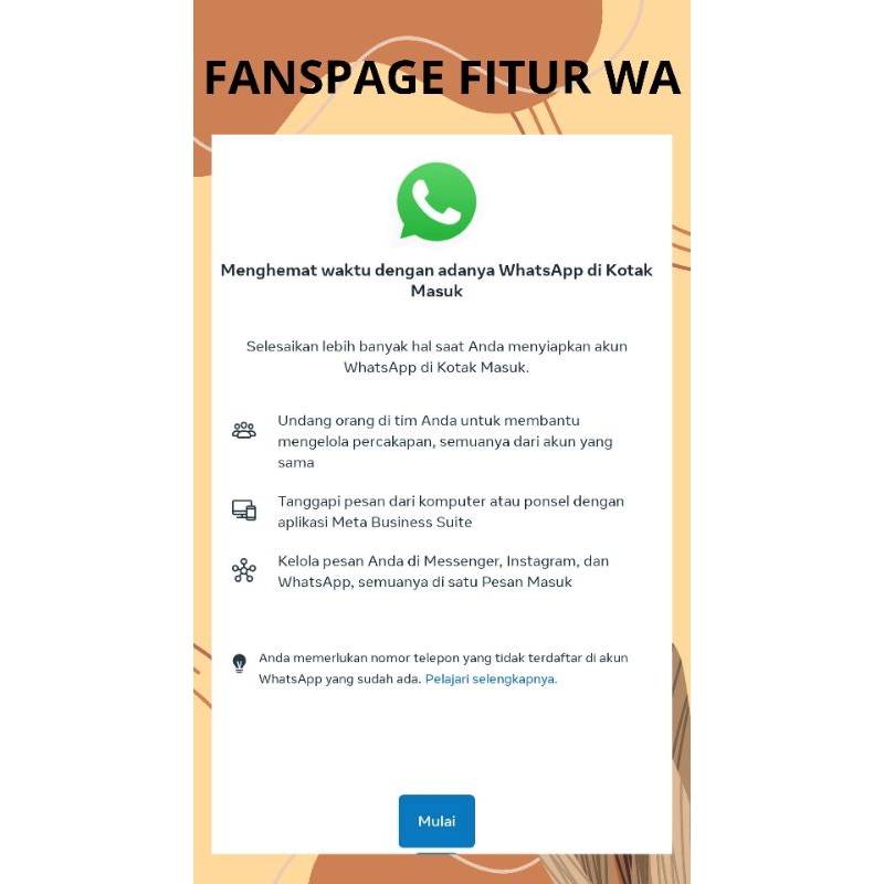 FANSPAGE FITUR WA + BISA NAIK BM PEMBELI