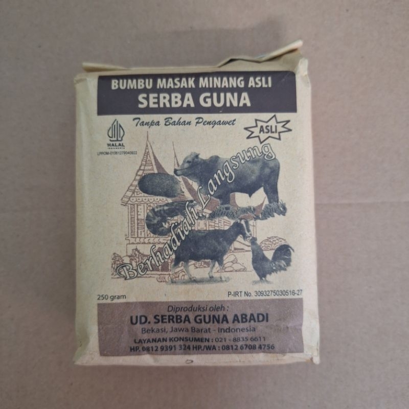 

BUMBU MASAK MINANG SERBAGUNA - SERBAGUNA GULAI - 250gr