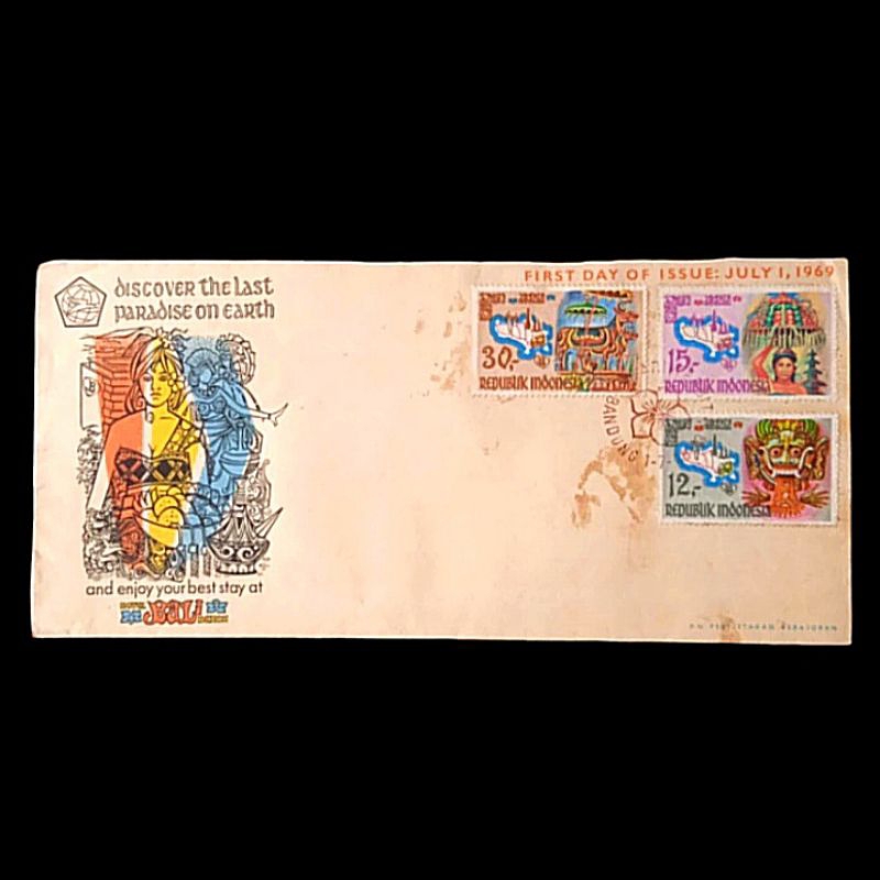 

Antik Perangko Sampul Hari Pertama Pariwisata 1969