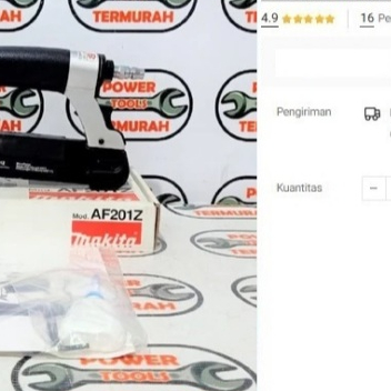 

Paku Tembak Makita AF 201 Z Air Nailer Nail Gun AF201Z
