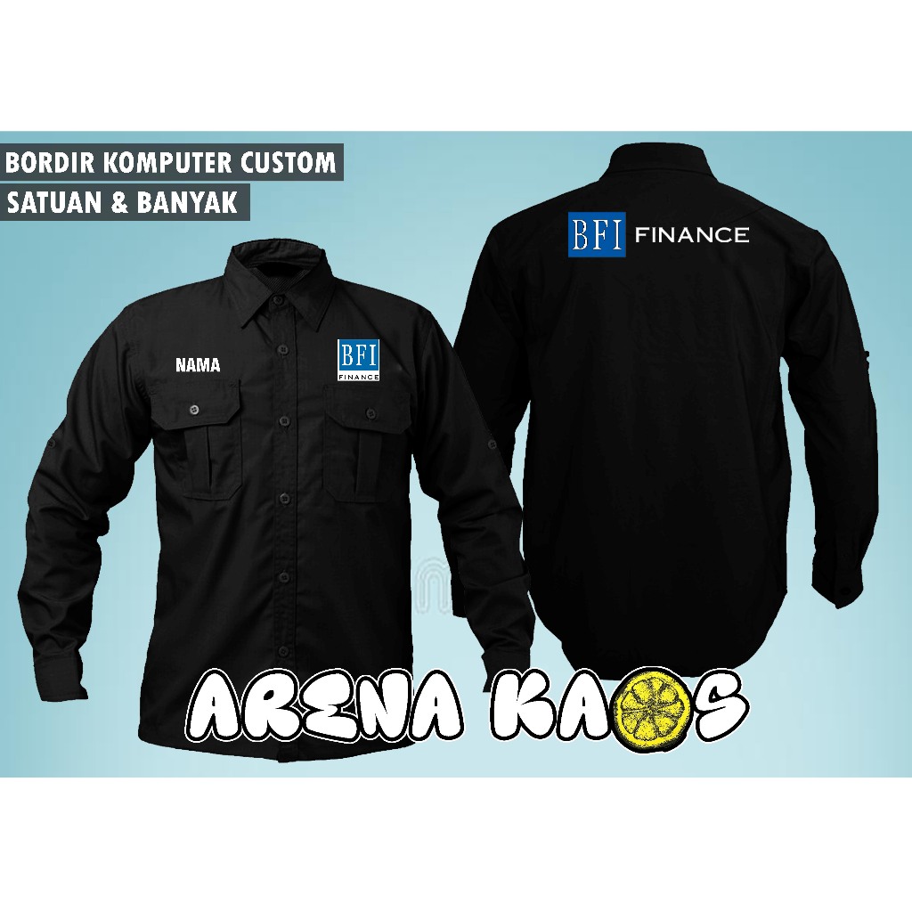 KEMEJA BORDIR BFI FINANCE BORDIR KOMPUTER