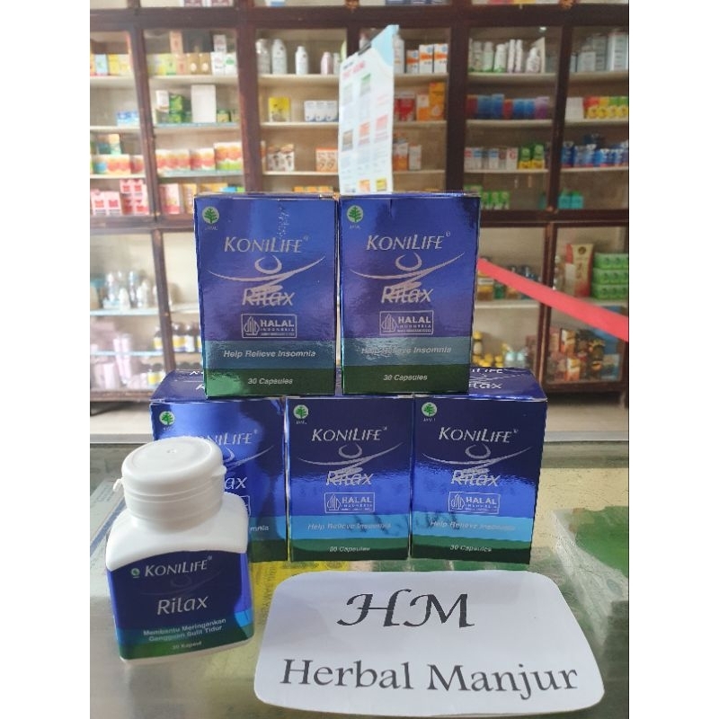 KONILIFE RILAX 30 kapsil / Meringankan Gangguan Sulit Tidur Insomnia