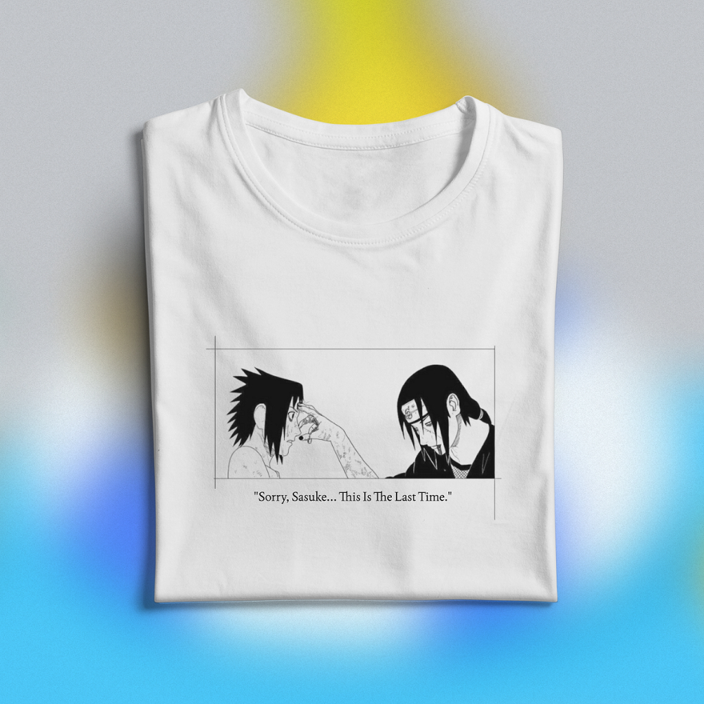 Tshirt Pria Kaos Distro Original | Kaos Itachi | Kaos Simple Keren | Itachi Uchiha | Kaos Putih