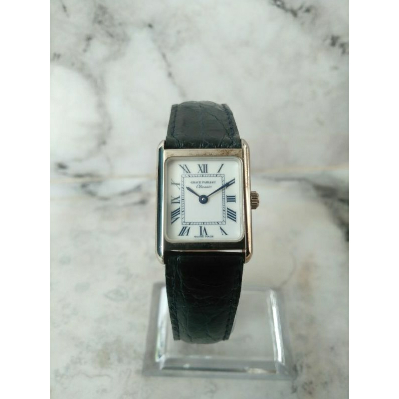 Jam Tangan GRACE FABLIAU Classic Swiss Manual winding perak ladies