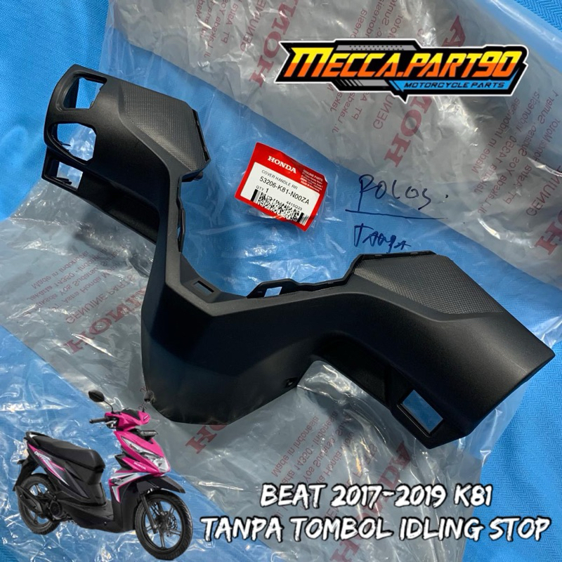 Cover stang Batok head pala belakang Beat FI new 2016-2019 Beat eco esp TANPA Tombol ISS