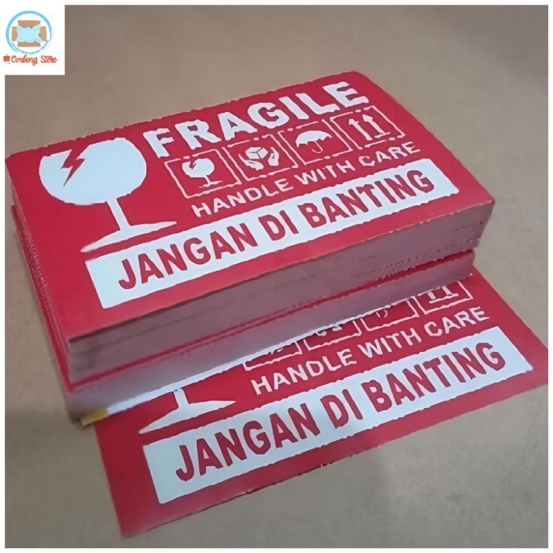 

STIKER FRAGILE/STIKER JANGAN DIBANTING/MUDAH PECAH ISI 20 PCS