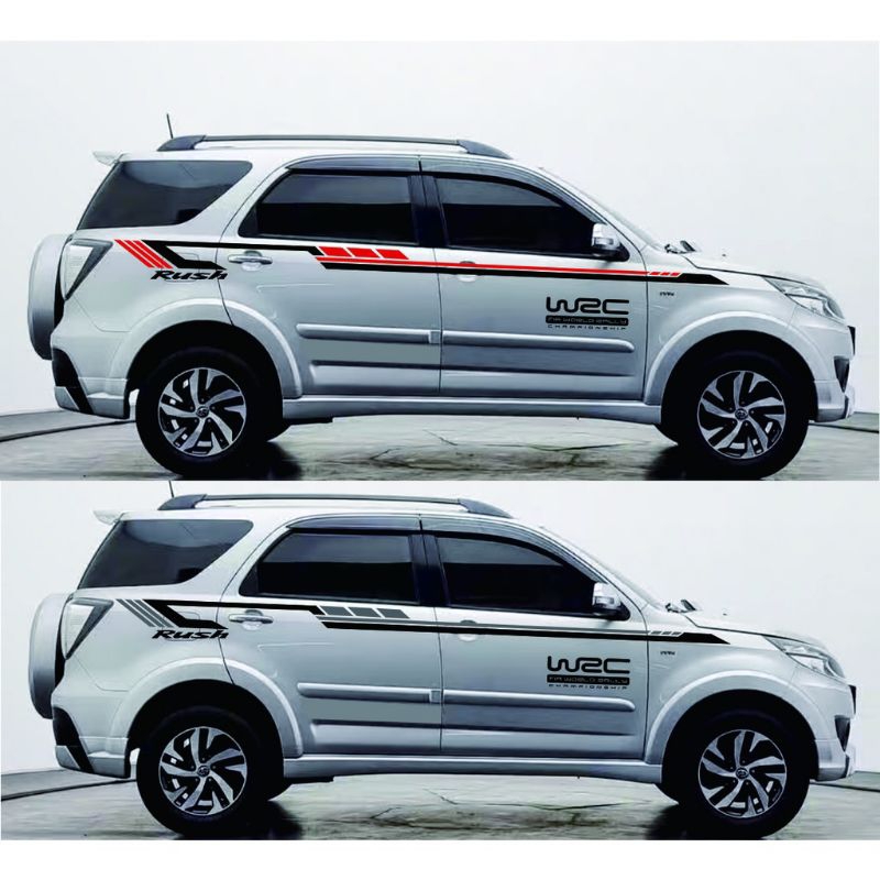 Sticker mobil rush sticker minimalist mobil rush terlaris stiker mobil rush