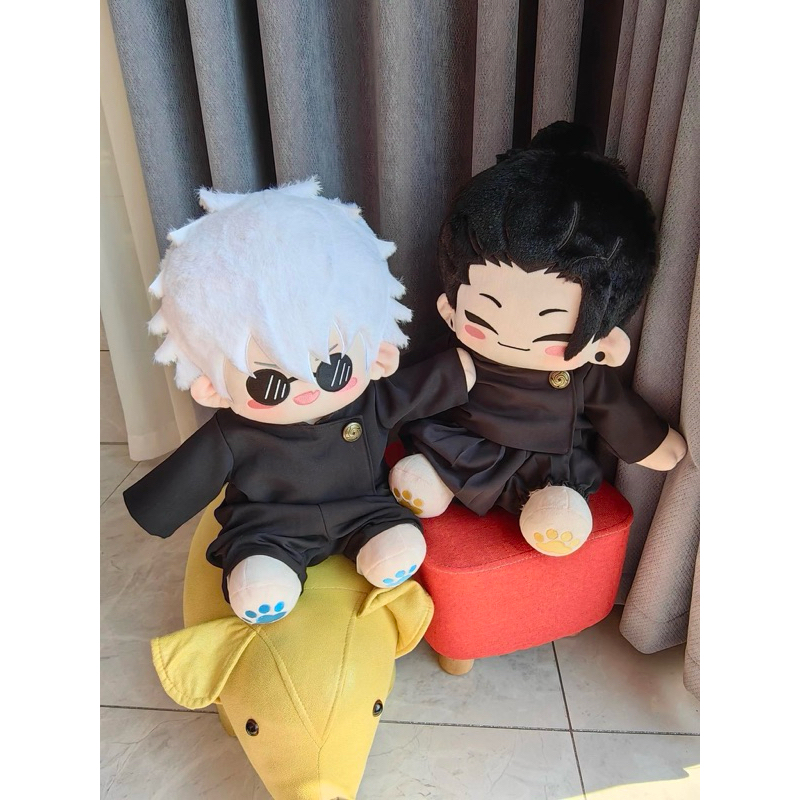 (READY STOCK) JUJUTSU KAISEN - NYAN GOJO FOX GETO 40cm sitting doll