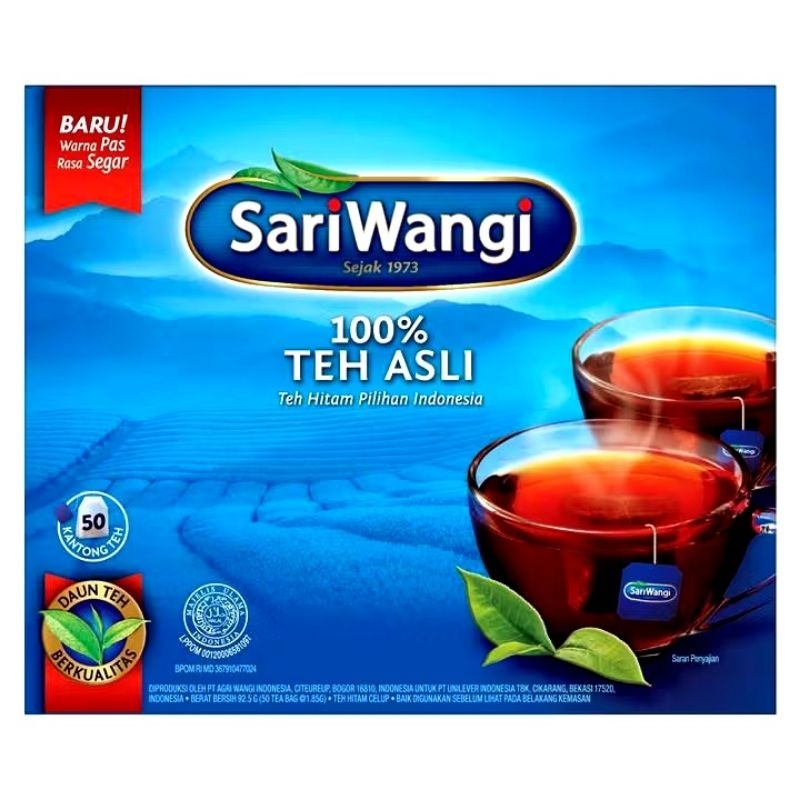 

Sariwangi Teh Hitam Asli Isi 50 Kantung