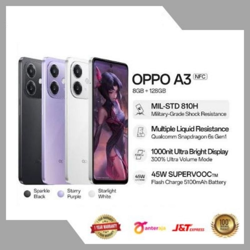 Oppo A3 Nfc Ram 8/128