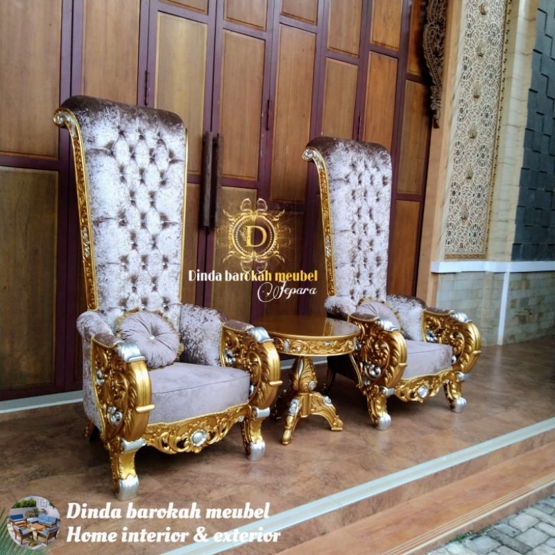 KURSI SOFA BELLAGIO PELAMINAN SET, KURSI SOFA TERAS UKIR MEWAH BERKUALITAS