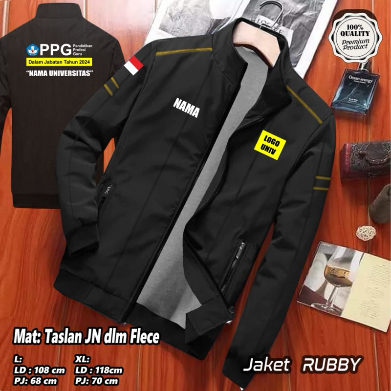 JAKET PPG GURU FREE NAMA/JAKET PPG DALJAB/JAKET CUSTOM SABLON/CUSTOM LOGO UNIVERSITAS