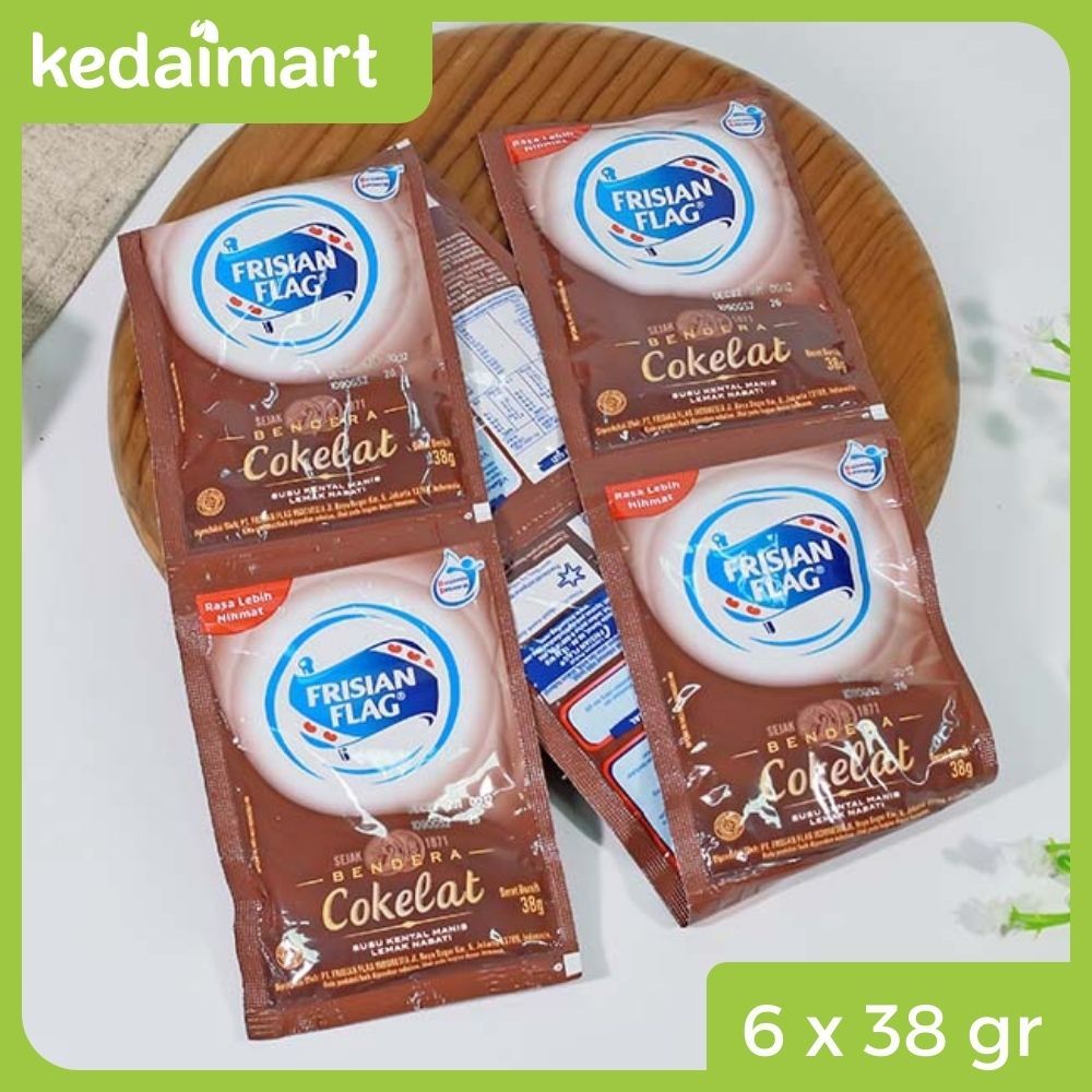 

Frisian Flag Susu Kental Manis Coklat Sachet Isi 6 x 40 Gram