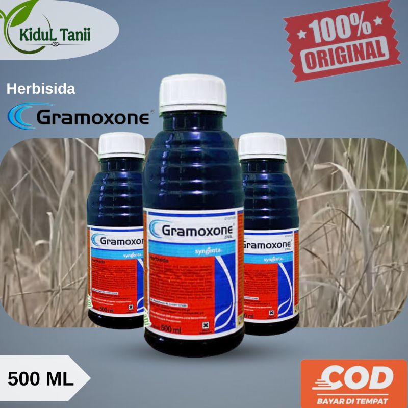 GRAMOXONE 276SL 500 ML HERBISIDA racun ampuh pembasmi RUMPUT & GULMA, gramokson,gramason, obat suket