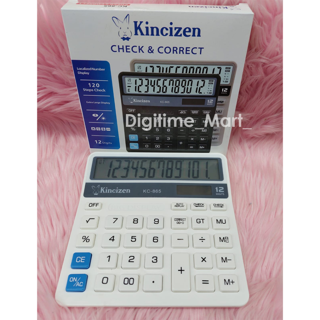 

Kalkulator Dagang KC-865 Kalkulator 12 Digit Kincizen Original