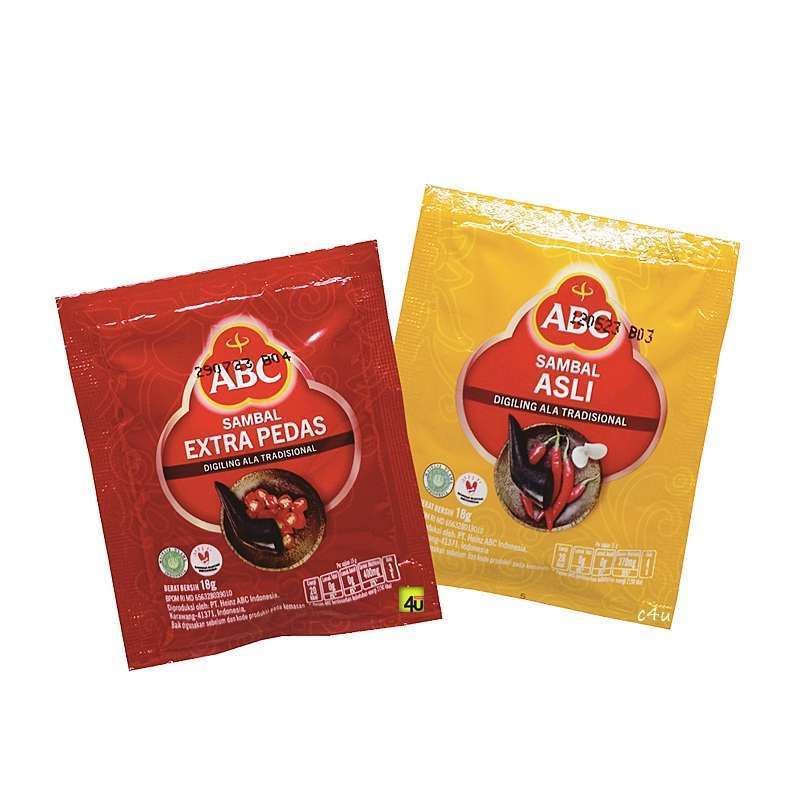 

ABC SAUS SAMBAL ASLI / EXTRA PEDAS ISI 10 SACHET @15gr