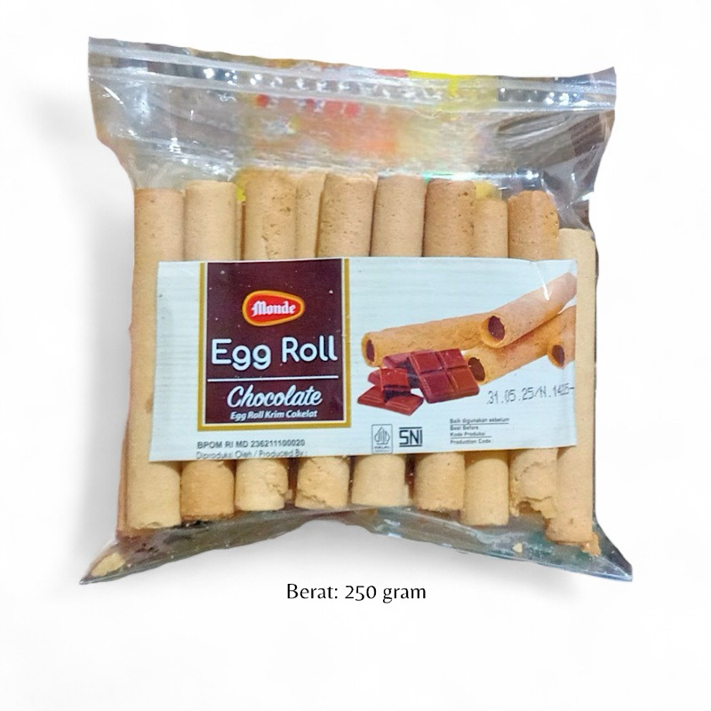 

Snack Ori Monde Serena Egg Roll Rasa Coklat Kiloan