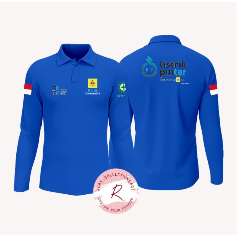 KAOS KERAH MODEL POLO- -LISTRIK PINTAR PLN-BAJU T PANJANG DAN T PENDEK