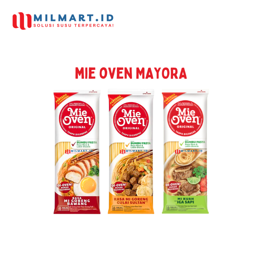 

MIE OVEN MAYORA INSTANT NOODLES 2PCS MI GORENG/KUAH MI OVEN