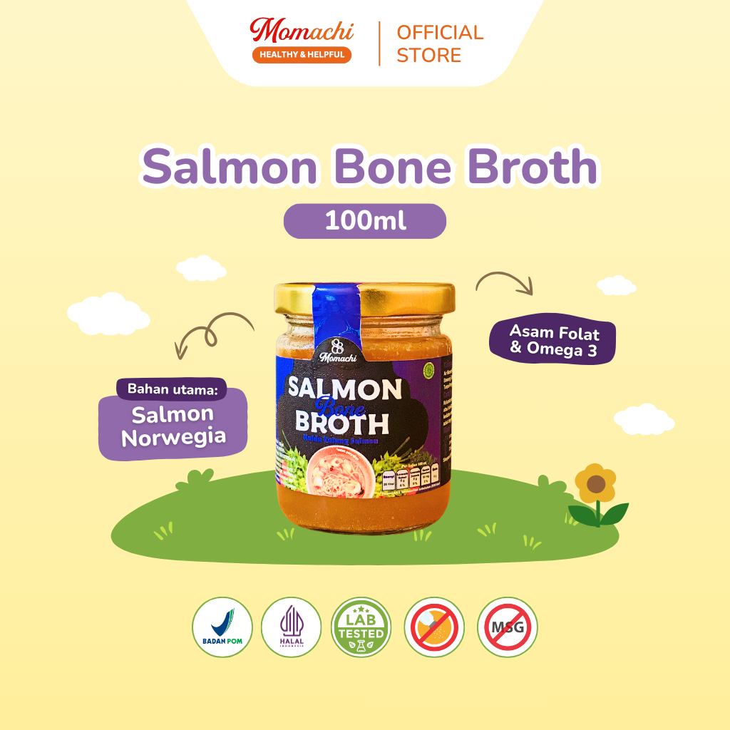 

Momachi - Kaldu Salmon Bone Broth Tinggi Omega 3 Kaldu MPASI Tanpa MSG