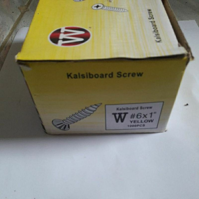 1kotak(1000pcs) sekrup grc sekrup kalsiboard W