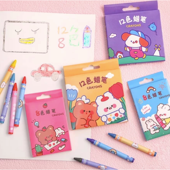 

FAMILY TOYS - CRAYON MINI ISI 8 MOTIF LUCU / CRAYON MEWARNAI UNTUK ANAK ISI 8 DAN 12 WARNA PGS