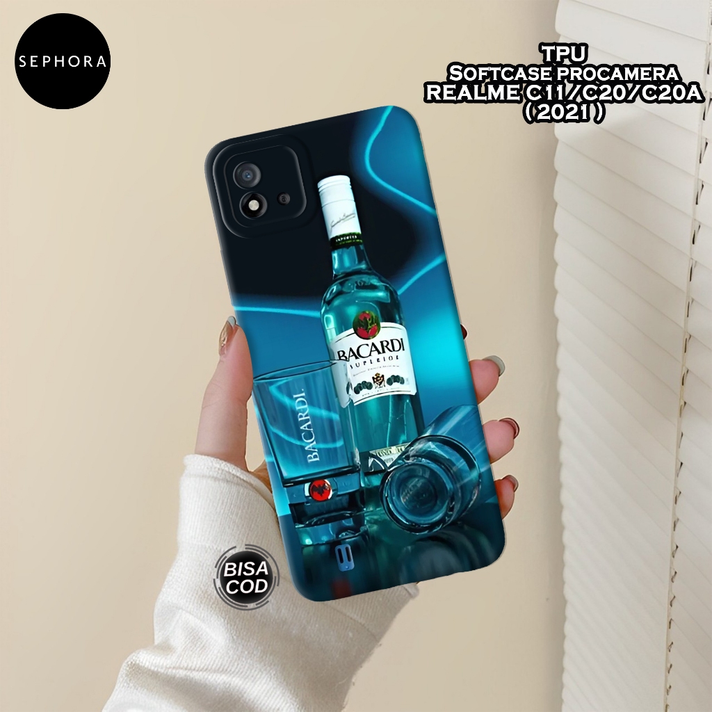 Case Realme C11/C20/C20A 2021 - Fashion Case Minuman - Softcase Realme C11/C20/C20A - Case Pro Camer